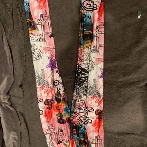 Paris print leggings